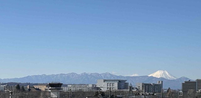 途中の富士山
