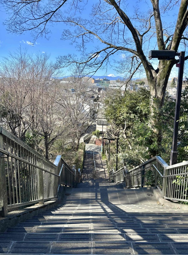 階段の富士山